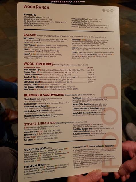 wood ranch menu